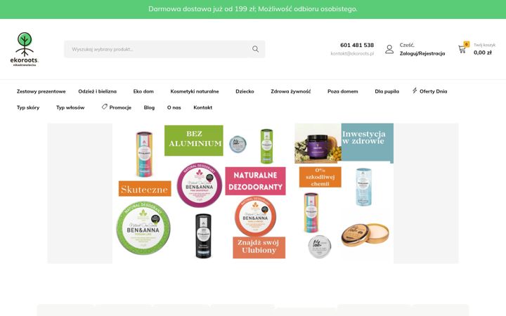 Screenshot van ekoroots.pl