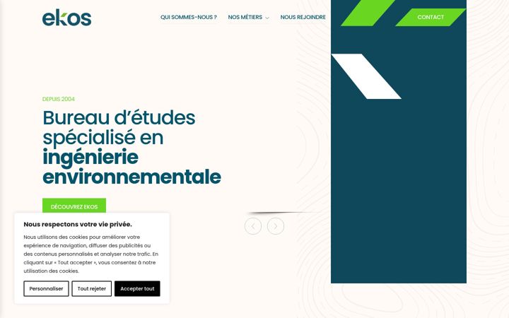 Screenshot stránky ekos.fr