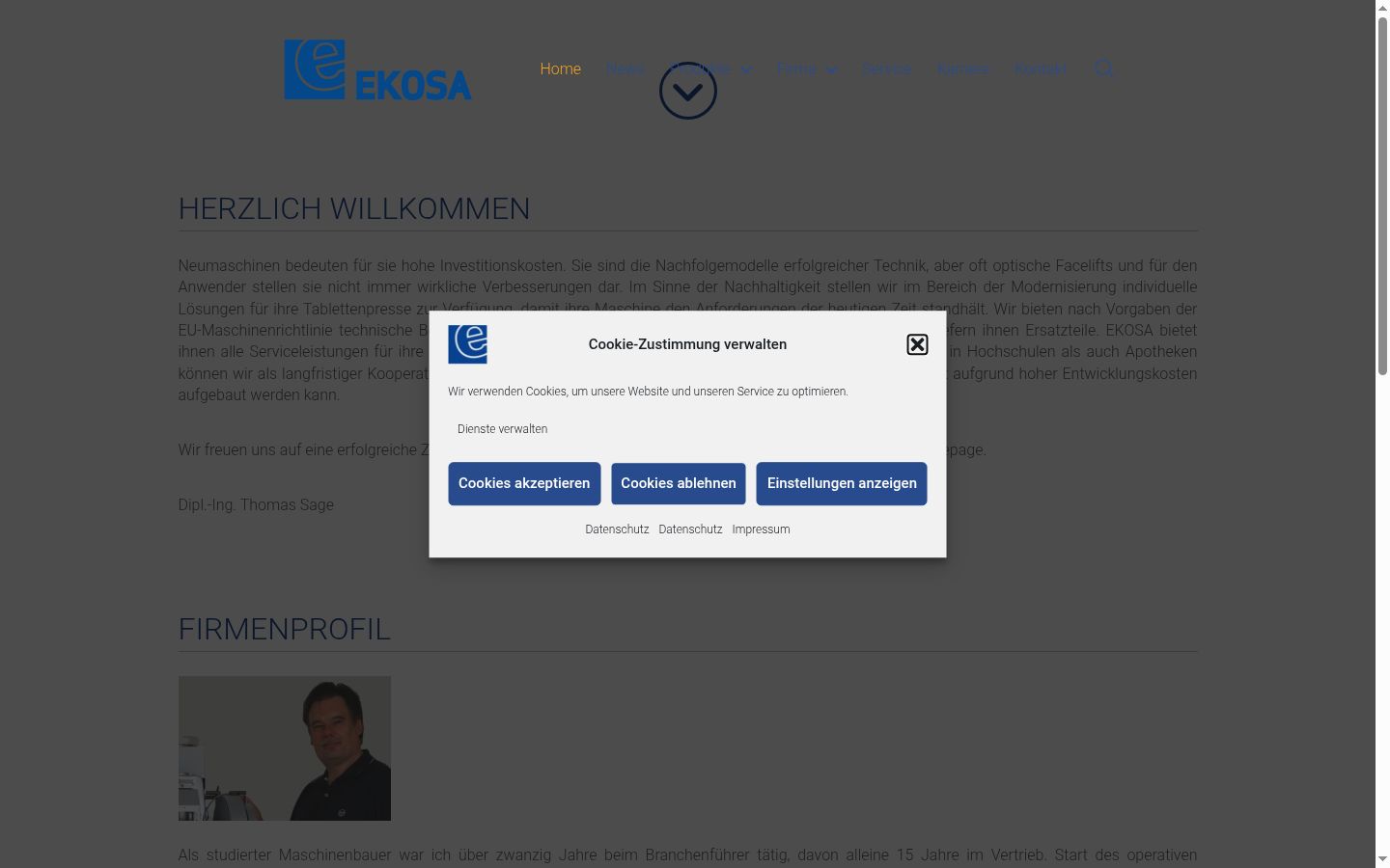 Screenshot van de toestemmingsbanner zoals getoond vóór enige interactie