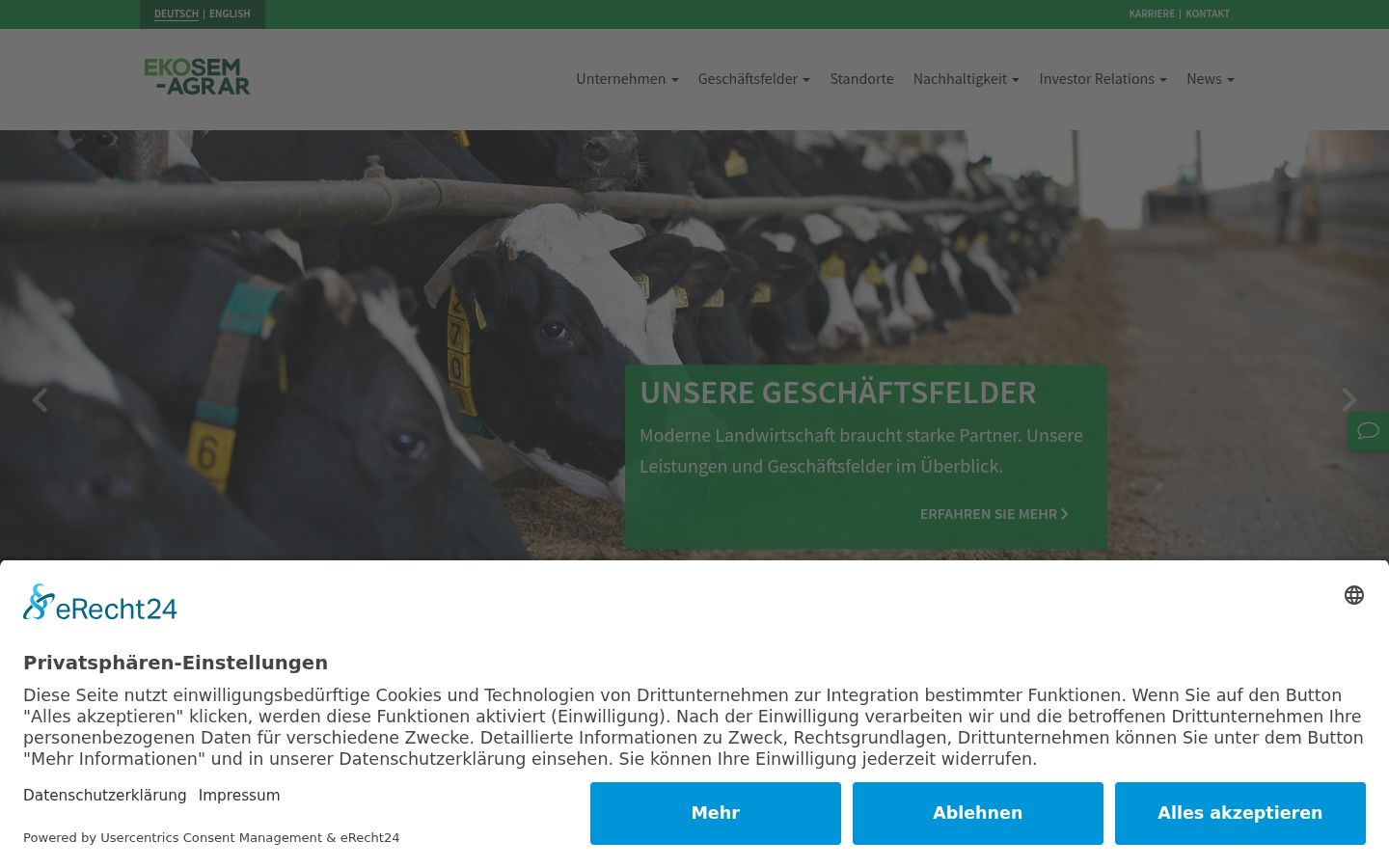 Screenshot van de toestemmingsbanner zoals getoond vóór enige interactie