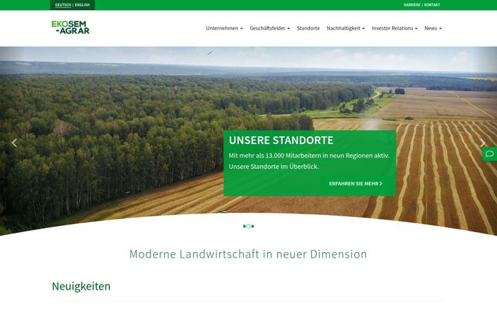 Screenshot van ekosem-agrar.de