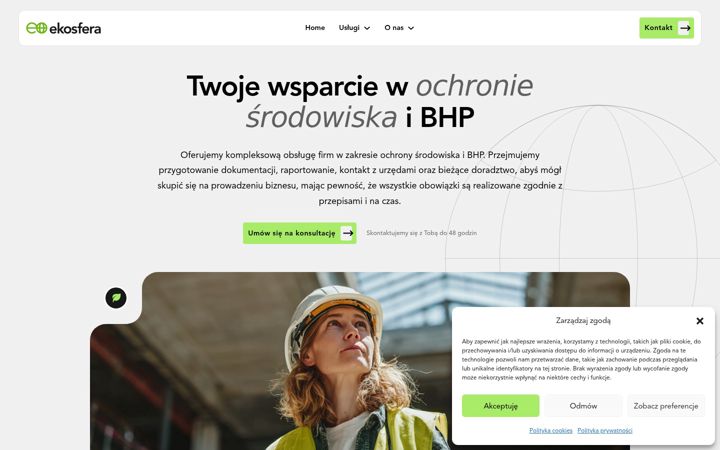 Screenshot of ekosfera.com.pl
