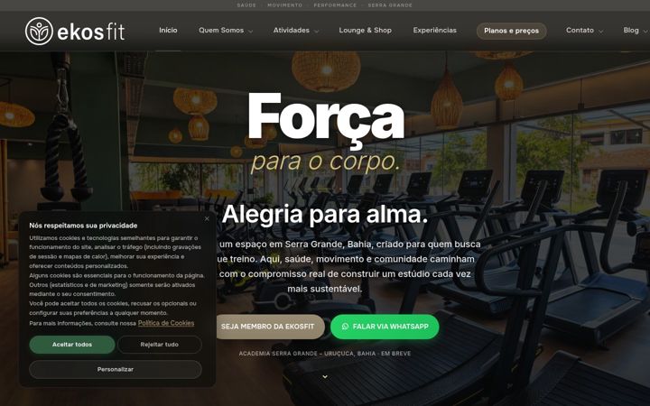 Screenshot of ekosfit.com