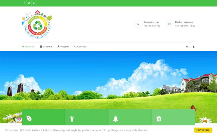 Screenshot of ekosistemija.com