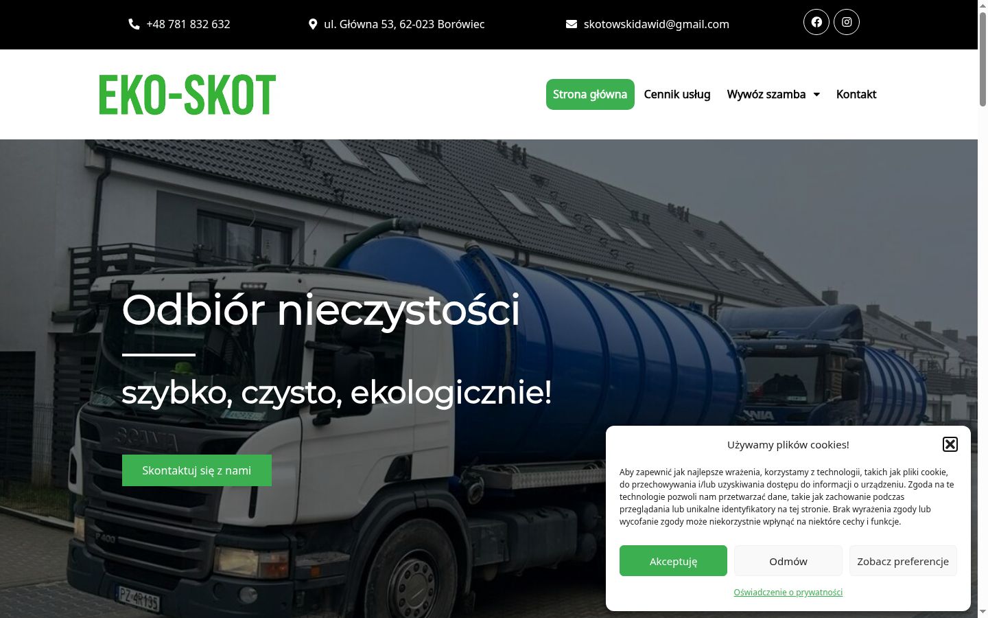 Screenshot tal-banner tal-kunsens muri qabel kwalunkwe interazzjoni
