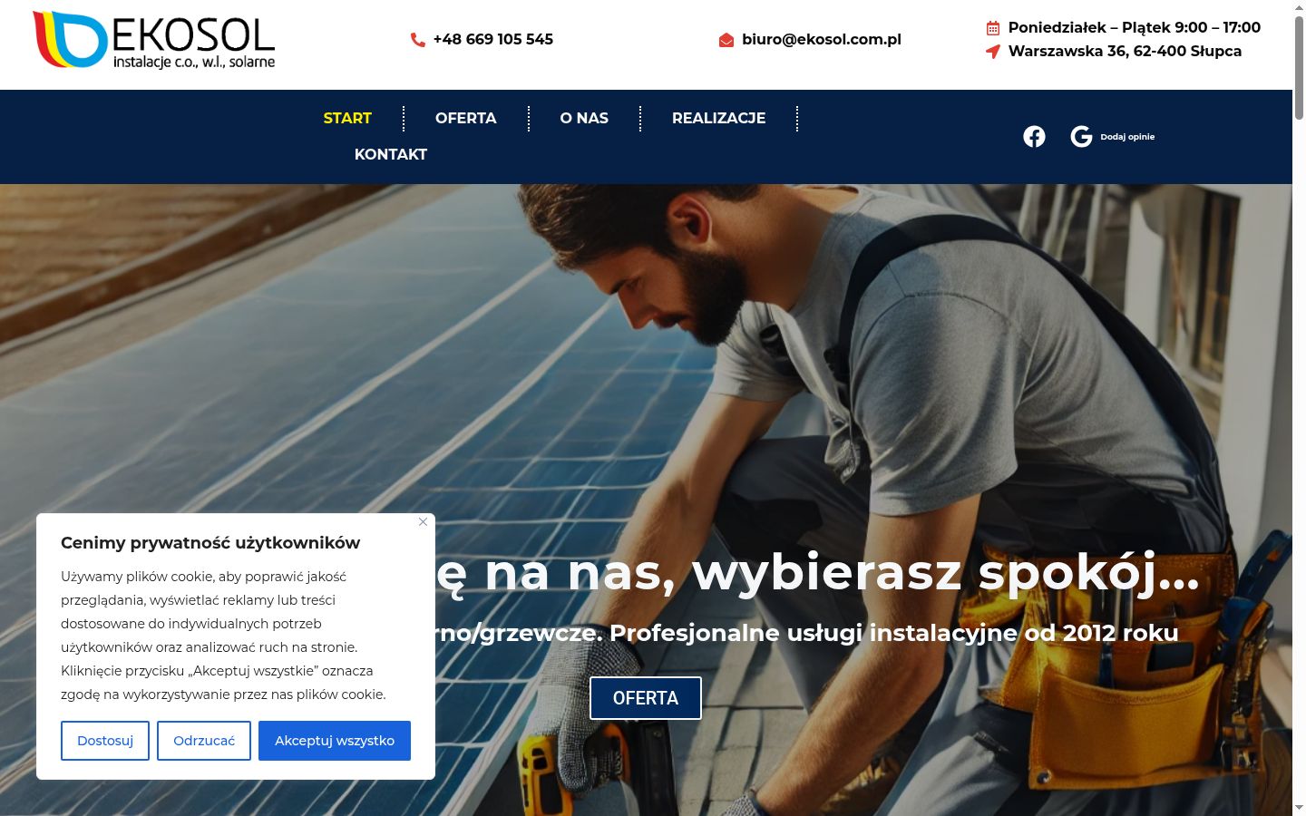 Screenshot tal-banner tal-kunsens muri qabel kwalunkwe interazzjoni