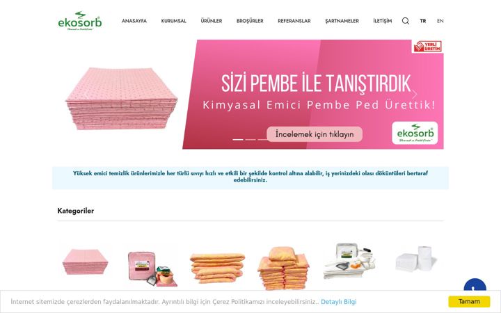 Screenshot of ekosorb.com