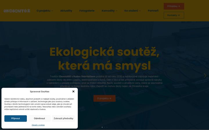 Zrzut ekranu ekosoutez.cz