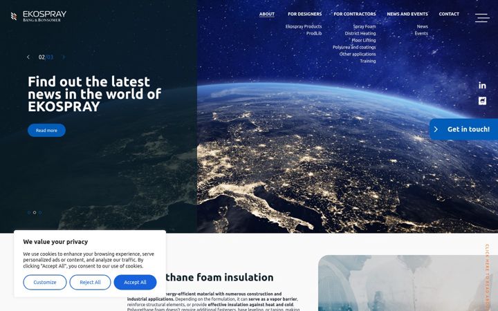 Screenshot of ekospray.fi
