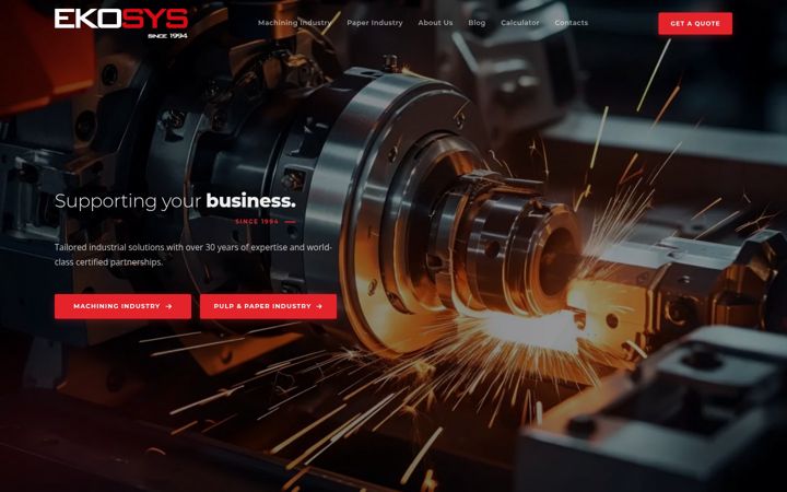 Screenshot of ekosys.com