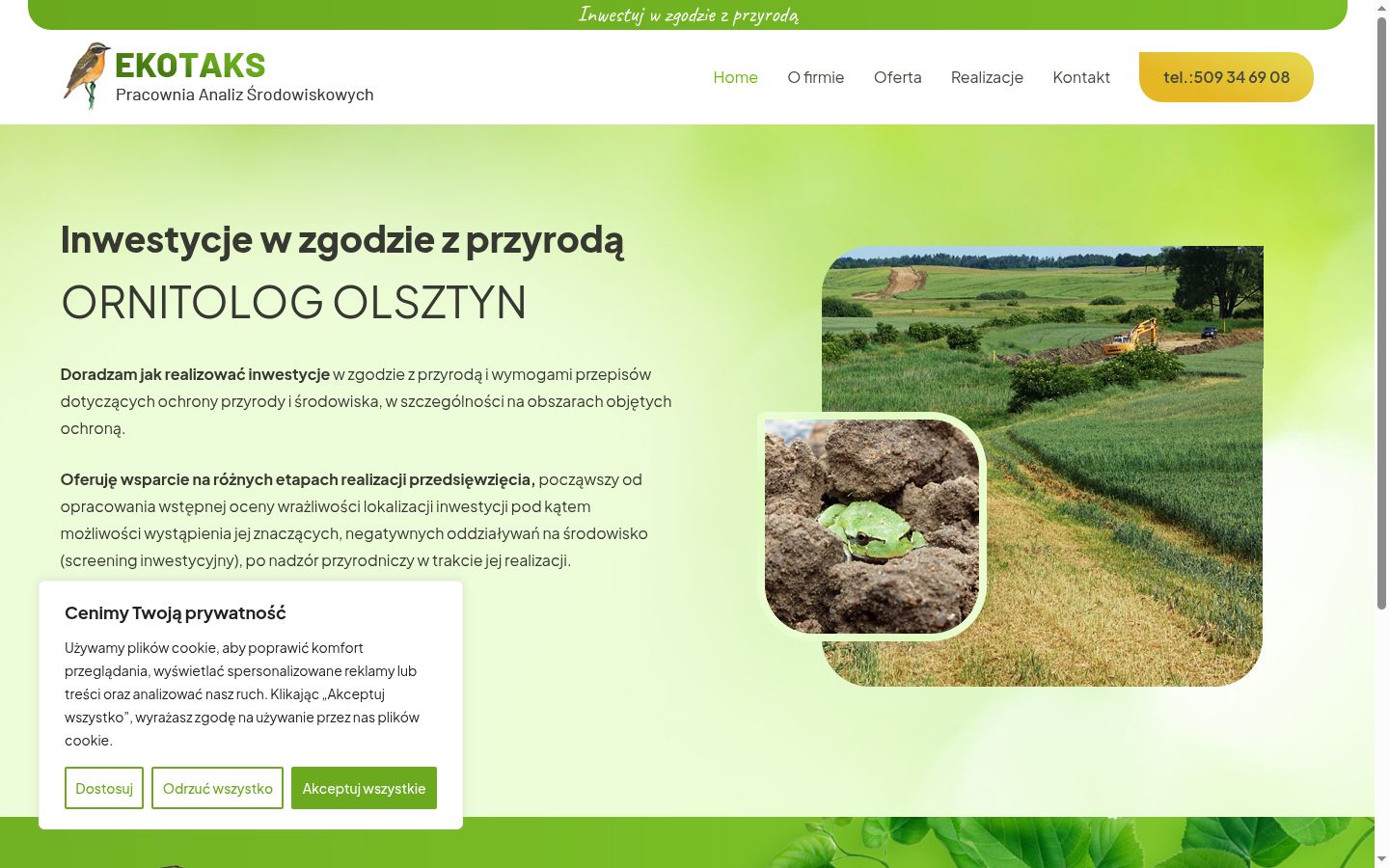 Screenshot tal-banner tal-kunsens muri qabel kwalunkwe interazzjoni