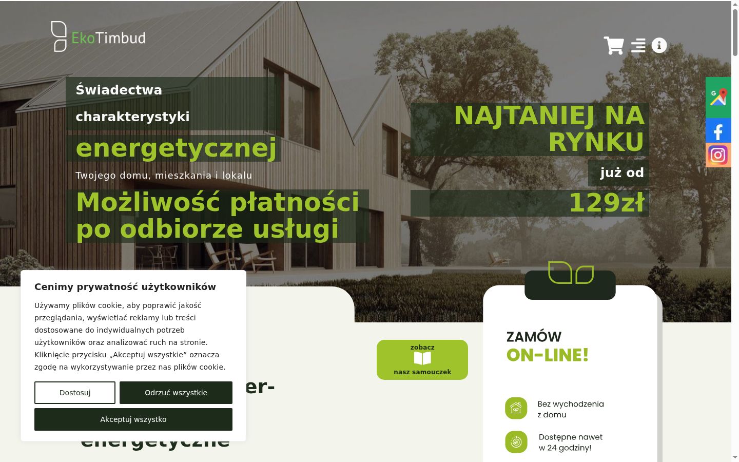 Snímek obrazovky baneru souhlasu zobrazeného před jakoukoli interakcí
