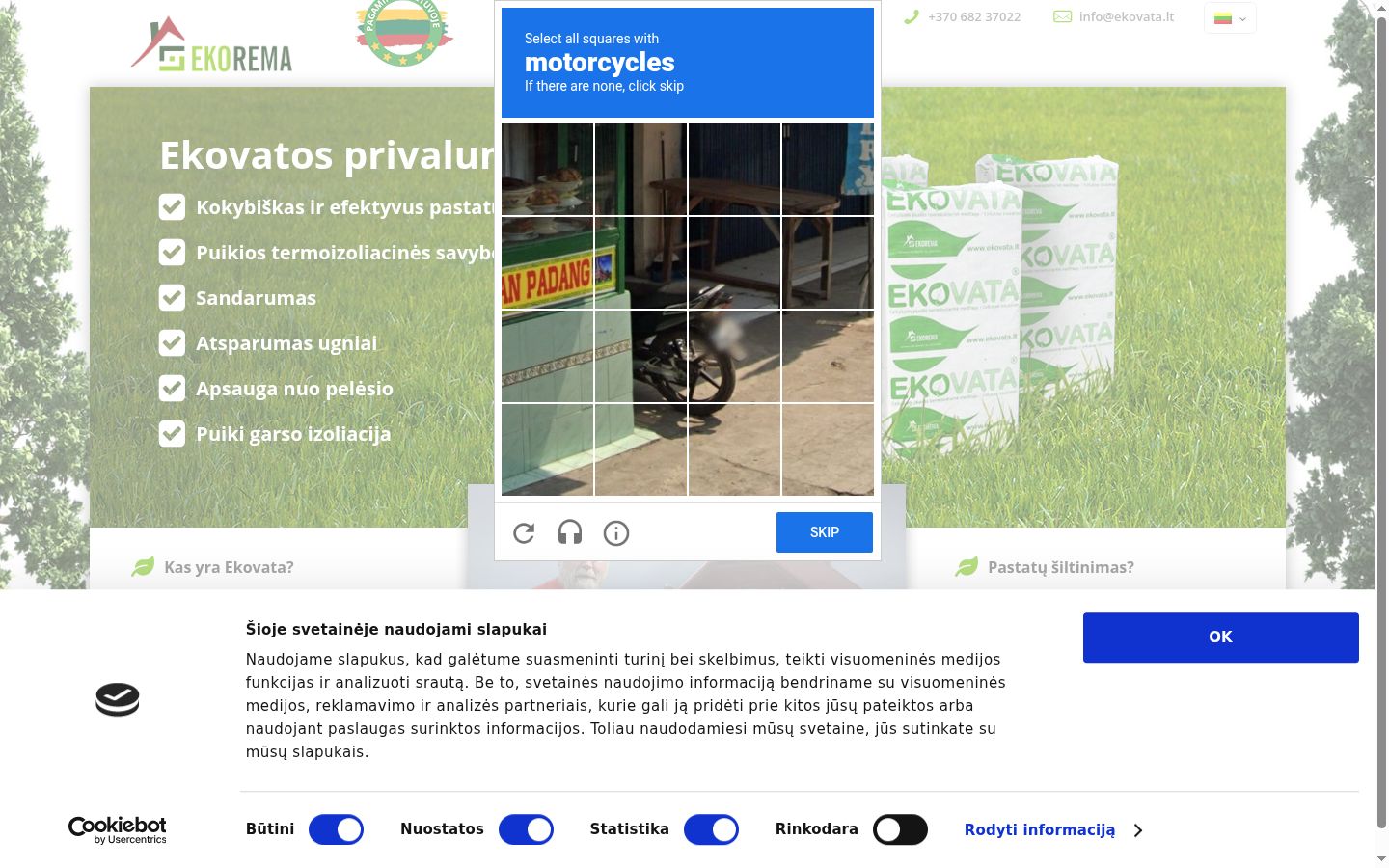 Snímek obrazovky baneru souhlasu zobrazeného před jakoukoli interakcí