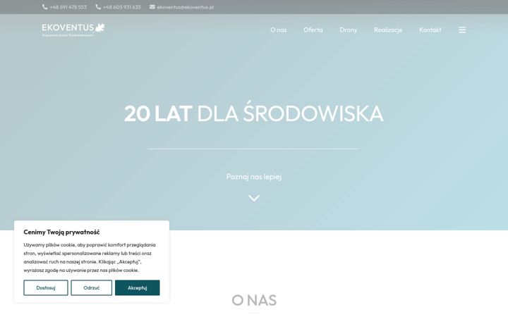 Snímek obrazovky ekoventus.pl
