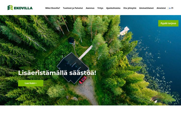Screenshot ta' ekovilla.com
