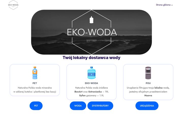 Screenshot of ekowoda.com