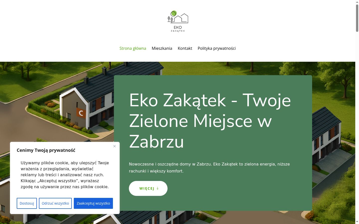 Snímek obrazovky baneru souhlasu zobrazeného před jakoukoli interakcí