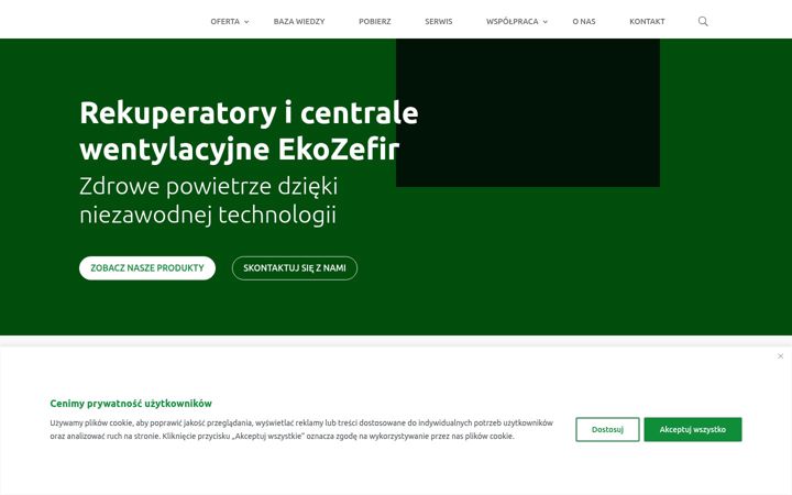 Screenshot of ekozefir.pl