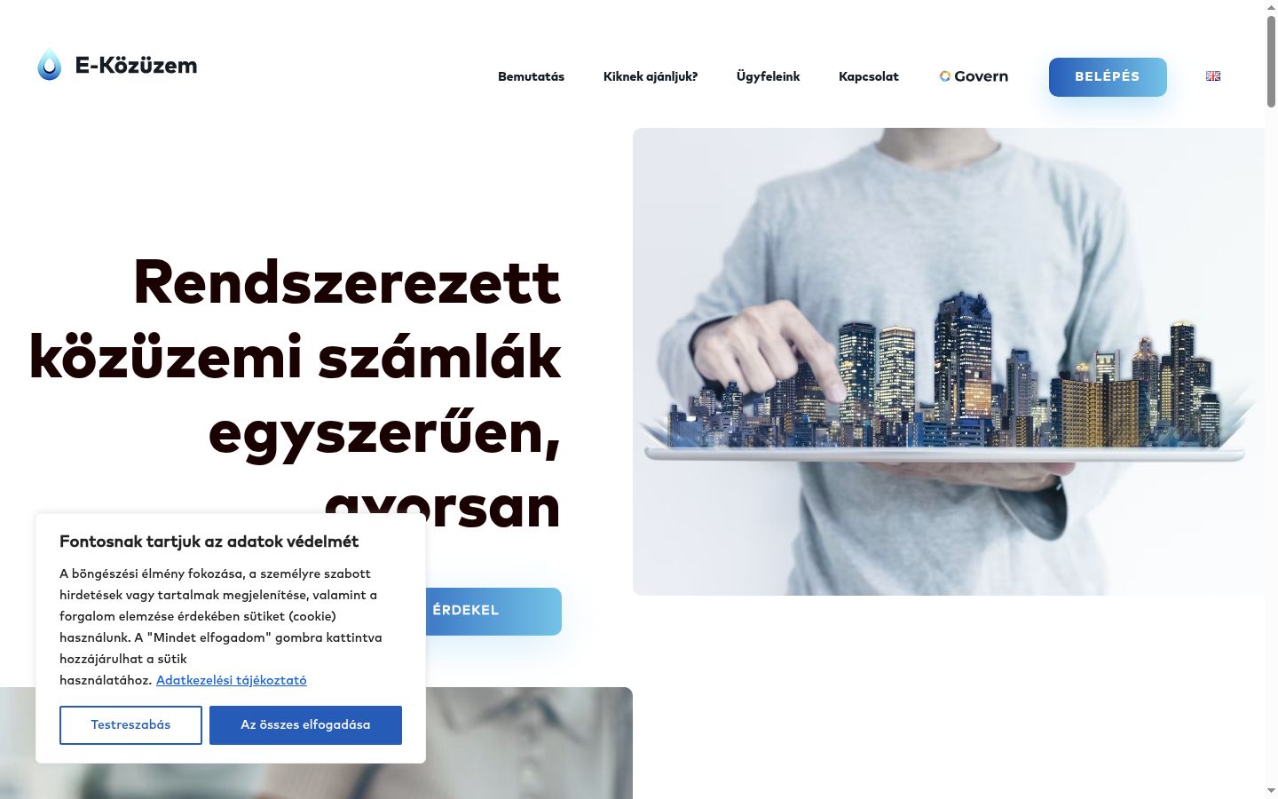 Screenshot tal-banner tal-kunsens muri qabel kwalunkwe interazzjoni