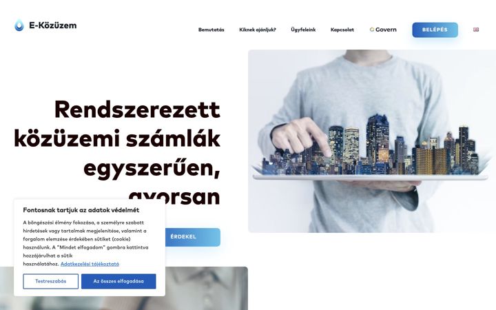 Screenshot di ekozuzem.hu