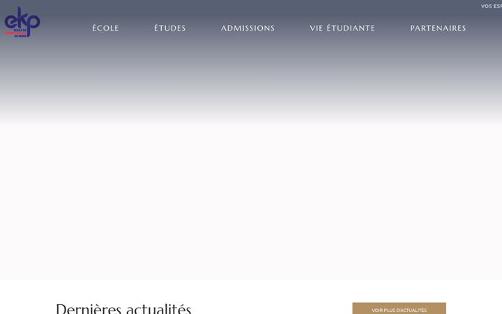 Screenshot stránky ekp.fr