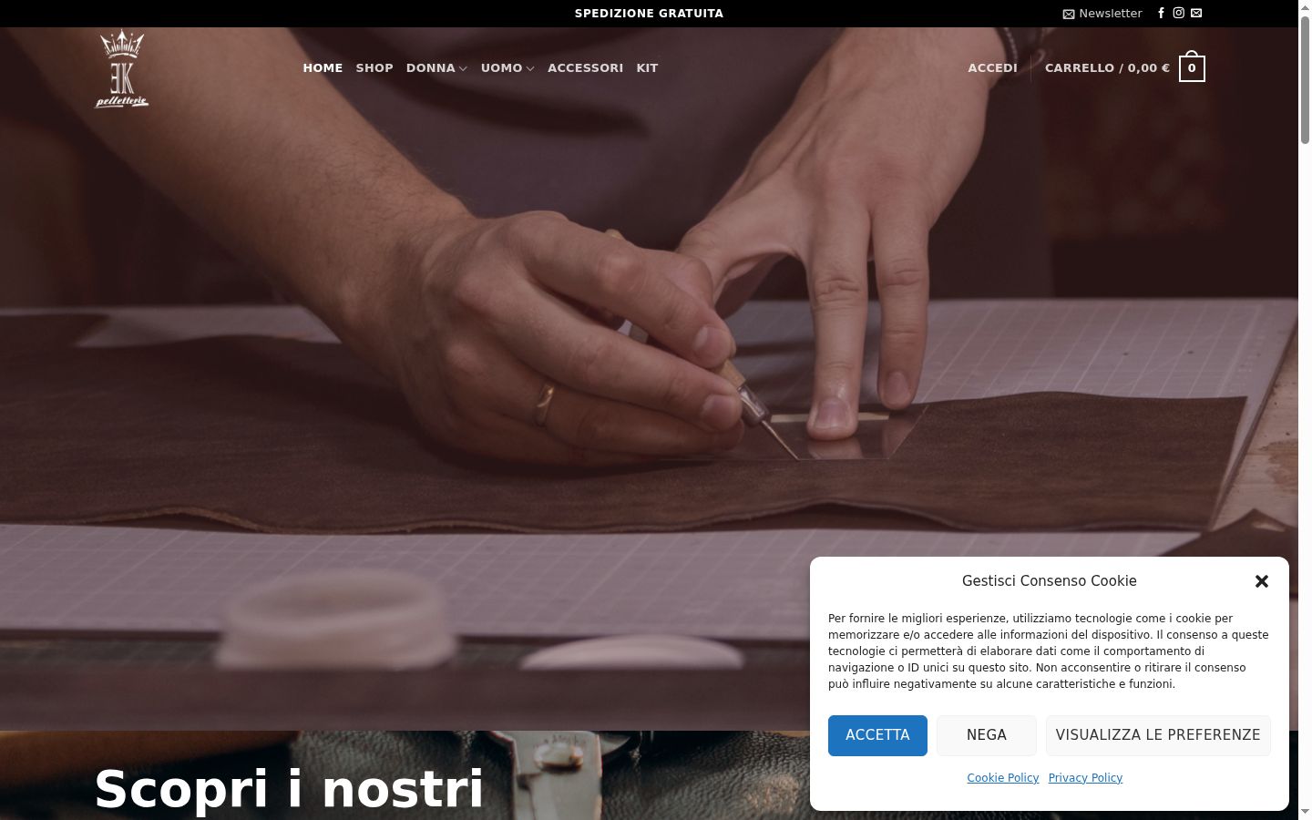 Screenshot tal-banner tal-kunsens muri qabel kwalunkwe interazzjoni