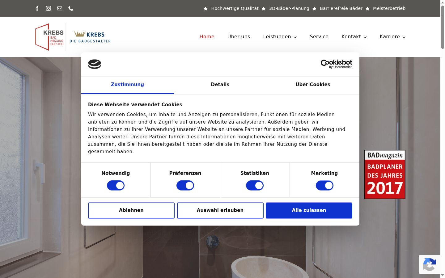 Zrzut ekranu banera zgody wyświetlanego przed jakąkolwiek interakcją