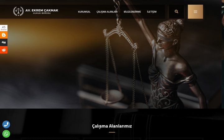 Екранна снимка на ekremcakmak.com.tr