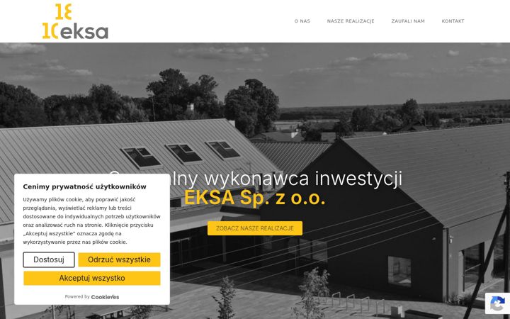 Screenshot of eksa.pl