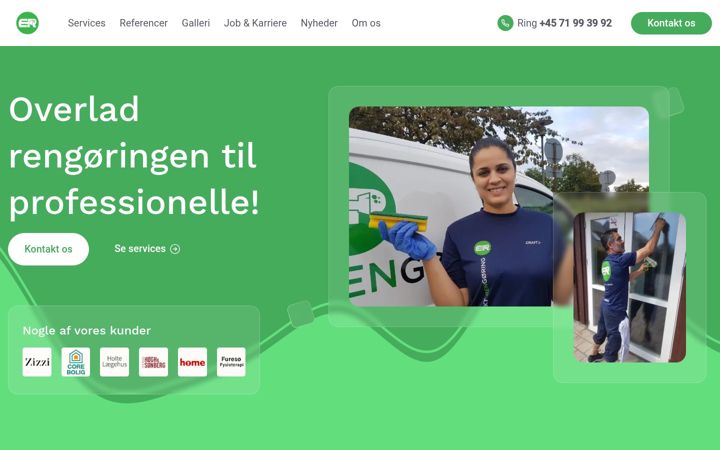 Ekrano kopija eksaktrengoering.dk