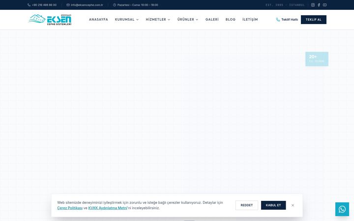 Екранна снимка на eksencephe.com.tr