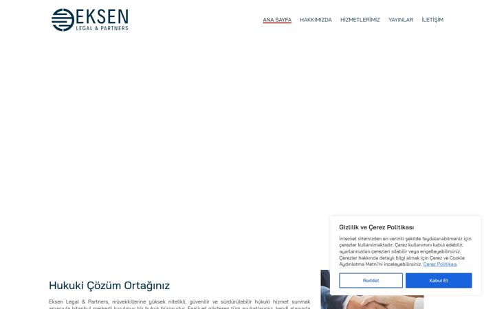 Screenshot of eksenlegal.com