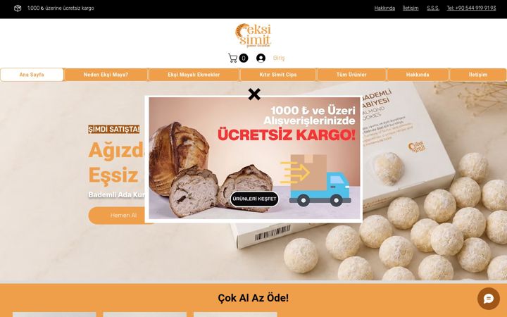Screenshot of eksisimit.com