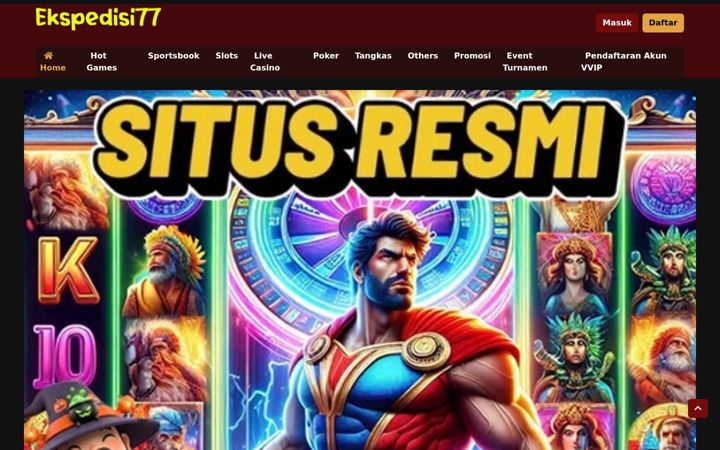 Screenshot of ekspedisi77.com
