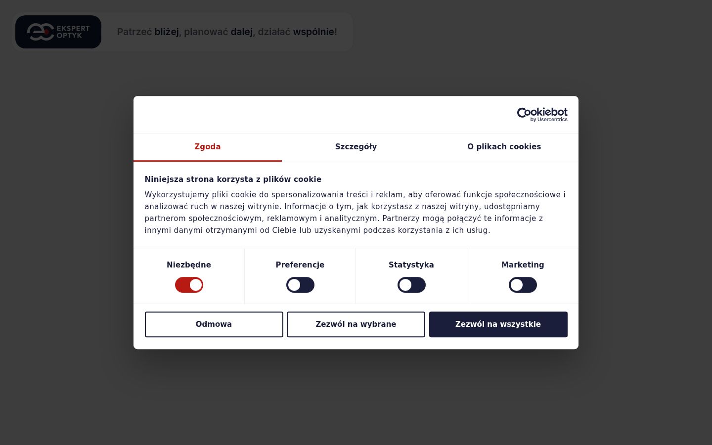 Screenshot tal-banner tal-kunsens muri qabel kwalunkwe interazzjoni