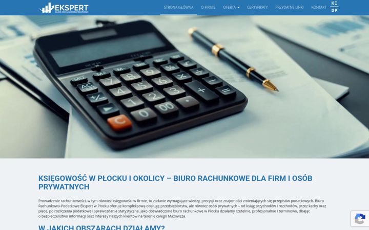 Screenshot ta' ekspert-plock.pl