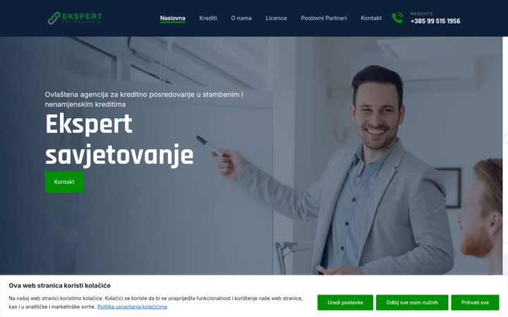 Екранна снимка на ekspert-savjetovanje.hr
