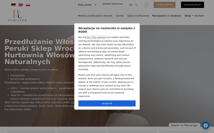 Screenshot of ekspert-wlosow.pl