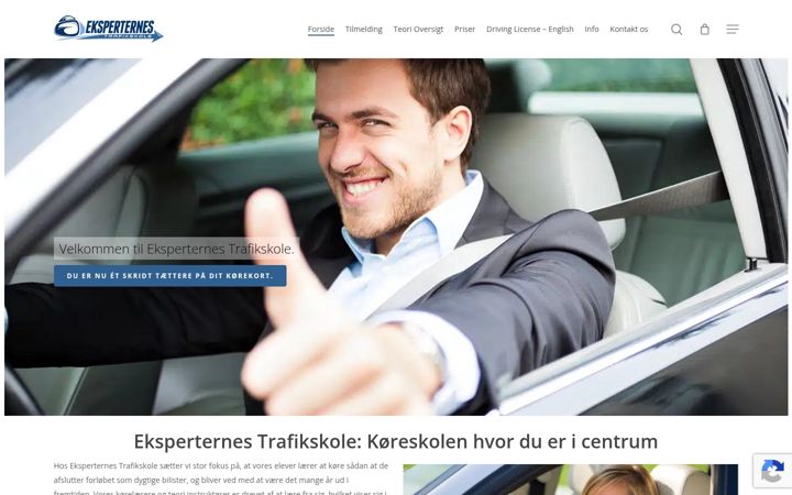 Screenshot stránky eksperternes.dk