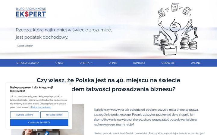 Screenshot ta' ekspertspj.pl