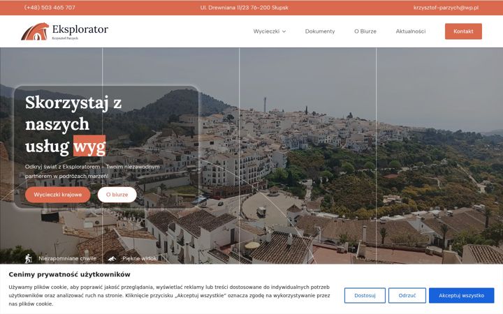 Screenshot of eksplorator.com.pl
