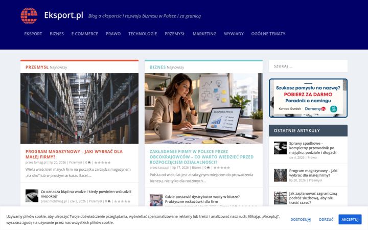 Screenshot of eksport.pl