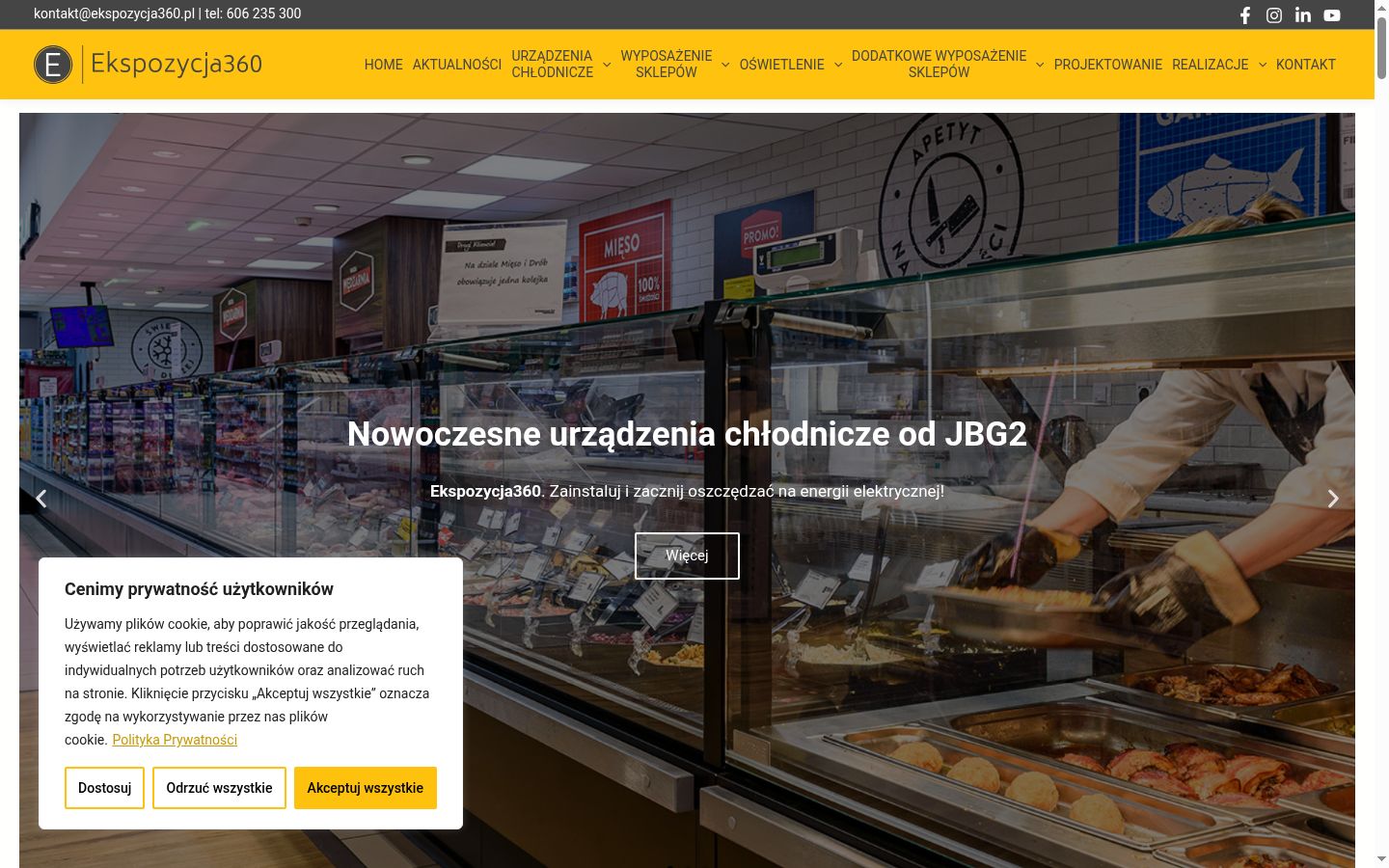 Snímek obrazovky baneru souhlasu zobrazeného před jakoukoli interakcí