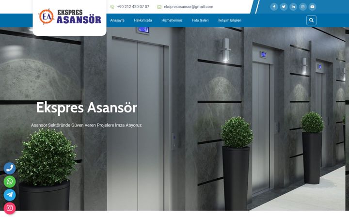 Screenshot of ekspresasansor.com