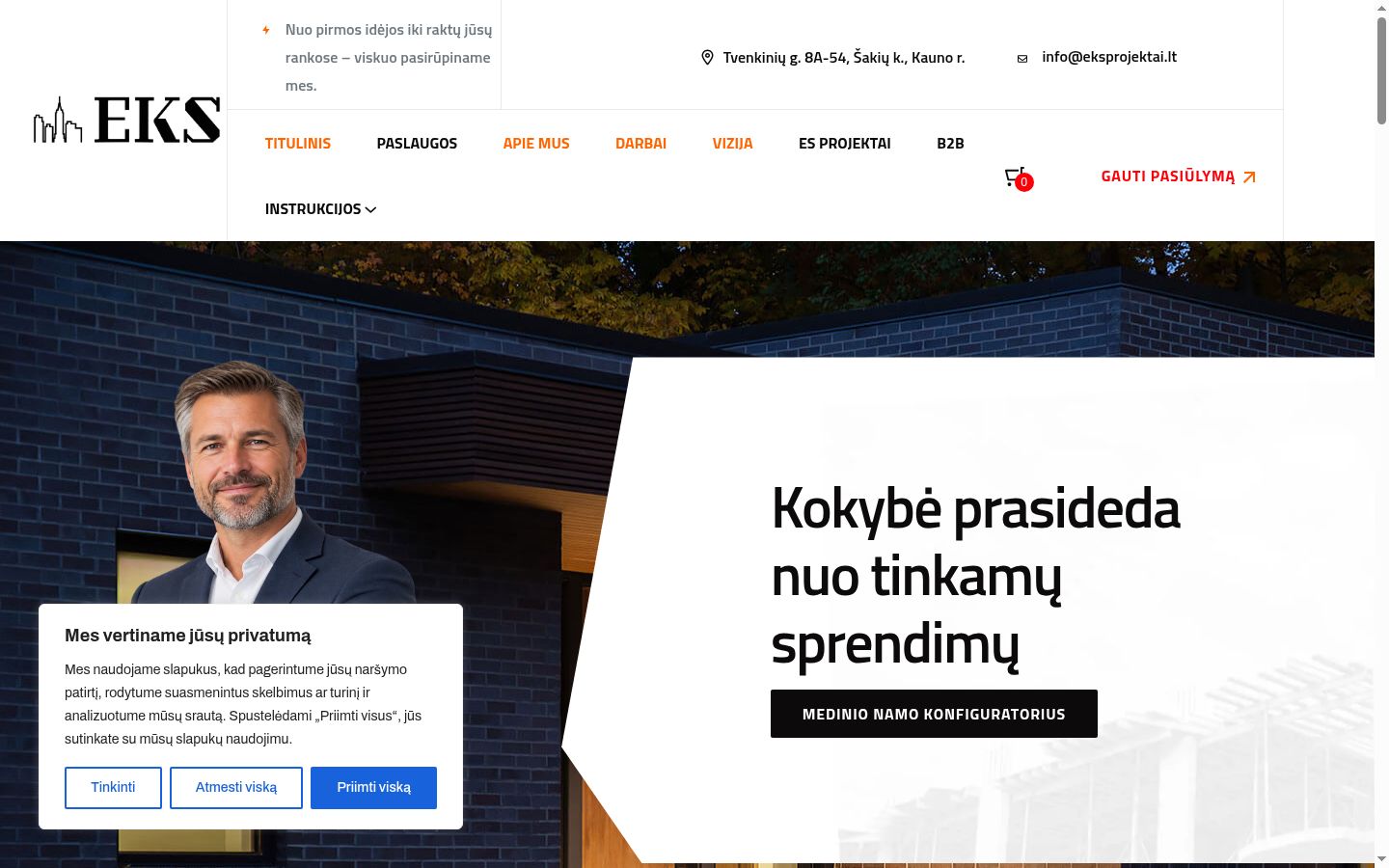 Snímek obrazovky baneru souhlasu zobrazeného před jakoukoli interakcí