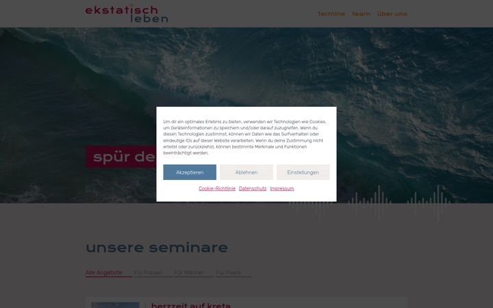 Zrzut ekranu ekstatisch-leben.de