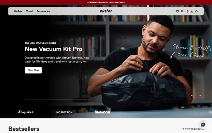 Screenshot of ekster.com