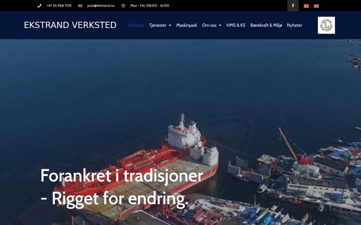 Zrzut ekranu ekstrand.no