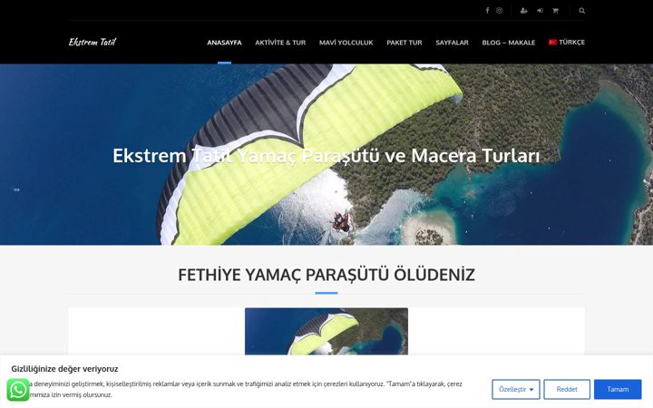 Screenshot of ekstremtatil.com