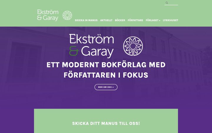 Ekraanipilt saidist ekstromgaray.se